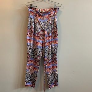 - L’Agence silk colorful high waisted pants